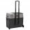 vidaXL Réfrigérateur portable avec roulettes et adaptateur secteur 12-24V/100-240V 30L Noir/Gris