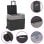 vidaXL Réfrigérateur portable avec roulettes et adaptateur secteur 12-24V/100-240V 30L Noir/Gris
