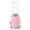 Mélangeur en verre style années 50 Smeg PBF01PKEU 600 ml 300 W rose