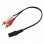 PcCom Essential Cable Adaptador Audio Jack 3.5 mm Hembra a 2x RCA 20cm