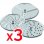 Moulinex K10110 Picadora Manual de Alimentos Rojo/Inox/Blanco