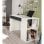Home Heavenly Club Mesa de Escritorio Reversible con Cajón y Estantería 101x73x50cm Blanca/Gris