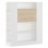 Home Heavenly Darcy Estantería Multifunción para Estudio 140x119.6x34.5cm Blanco/Roble
