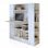 Home Heavenly Darcy Estantería Multifunción para Estudio 140x119.6x34.5cm Blanco/Roble