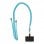 Ksix Pendentif Universel pour Téléphone Portable avec Carte Adaptateur 160 Cm Bleu