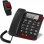 Amplicomms BigTel 50 Alarm Plus Teléfono Sobremesa para Mayores con Pulsera de Alarma