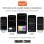 Ksix SmartLed Outdoor Set 4 Faretti WiFi + APP Inclusa RGBWIC 18W 900 Lumen