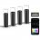 Ksix SmartLED Outdoor Lot de 4 Balises WiFi + APPLICATION Incluse RGBWIC 12W 200 Lumens