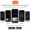 Ksix SmartLED Outdoor Lot de 4 Balises WiFi + APPLICATION Incluse RGBWIC 12W 200 Lumens