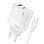 Cool Cargador Universal Ultra Rápido PD USB-C + USB 65W + Cable USB-C GaN Blanco