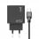 Cool Cargador Universal Ultra Rápido PD USB-C + USB 65W + Cable USB-C GaN Negro