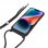 Cool Funda Cordón Liso Negro para iPhone 14 Plus
