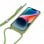 Coole schlichte Pistazien-Cord-Hülle für das iPhone 14 Plus