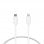 Câble Ksix USB-C/Lightning pour iPhone Blanc