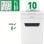Destructeur de papier Leitz IQ Protect 10 P4 Blanc/Argent