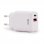 Fantastico caricabatterie di rete universale Caricabatterie rapido PD Dual USB-C/USB 20W Bianco