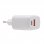 Fantastico caricabatterie di rete universale Caricabatterie rapido PD Dual USB-C/USB 20W Bianco