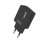 Cool Kit 2-in-1-Universal-Netzwerk-Ladegerät, Schnellladung + USB-C 3-Ampere-Ladekabel, Schwarz