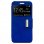 Cool Funda Flip Cover Liso Azul para iPhone 7 Plus / iPhone 8 Plus