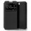 Cool Funda Flip Cover Liso Negro para iPhone 7 Plus / iPhone 8 Plus