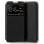 Estojo com capa flip preto legal e liso para Samsung A035 Galaxy A03