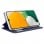 Fantastica custodia Flip Cover blu tinta unita per Samsung A136 Galaxy A13 5G / A04s
