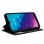 Custodia Flip Cover liscia nera per ZTE Blade V30 Vita