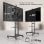 Onkron TS1891-B Soporte TV 50"-90", 100kg max, VESA 800x600, Inclinable, Altura Regulable, Negro