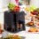 InnovaGoods Fryinn Balance 5000 Freidora de Aire con Báscula 5L 1500W Negra/Acero Inoxidable