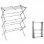 InnovaGoods Cloxy Tendedero Metálico con 3 Alturas Plegable/Extensible 11 Barras