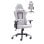 Chaise de jeu Newskill Kitsune V2 finie en tissu gris Daytona/rose