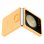 Samsung Funda de Silicona con Anillo Albaricoque para Galazy Z Flip5