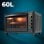 Four à convection de table gyroscopique noir Cecotec Bake&Toast 6090 60L 2200W noir