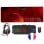 Mars Gaming MCPRGB2 Combo Gaming tastiera francese + mouse + tappetino per mouse XXL + cuffie nere