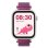 SaveFamily Savewatch Plus 4G 1,85" Silber Armband Lila IP67 SOS-Taste