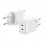 Aisens ASCH-45W2P005-W Cargador GaN de Pared 2xUSB Tipo-C 45W Blanco
