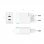 Aisens ASCH-45W2P005-W Cargador GaN de Pared 2xUSB Tipo-C 45W Blanco