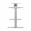 Kimex 150-2401W Base de Escritorio Motorizada Regulable Gris