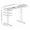 Kimex 150-2401W Base de Escritorio Motorizada Regulable Gris