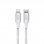 Cabo USB de nylon legal tipo C para Lightning 1,2 m branco