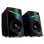 Cool Altifalantes LED USB para PC Gaming 7W Pretos