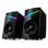 Cool Altifalantes LED USB para PC Gaming 7W Pretos