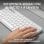 Logitech Pebble Keys 2 K380s Teclado Bluetooth Multi-Dispositivo Branco