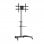 Aisens FT86TRE-197 Soporte de Suelo con Rueda, Bandeja DVD para Monitor/TV hasta 50Kg 37"-86"