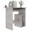 Mesa de madeira compensada cinza concreto Vidaxl 80x45x74 cm