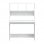 Estantes de mesa Vidaxl Contraplacado branco 102x45x148 cm