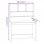 Estantes de mesa Vidaxl Contraplacado branco 102x45x148 cm