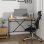 Vidaxl Escritorio Hierro Madera Contrachapada Roble Sonoma 100x50x75cm