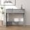 Mesa de madeira compensada Vidaxl Sonoma cinza 80x40x75 cm