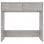 Mesa de madeira compensada cinza concreto Vidaxl 80x40x75 cm